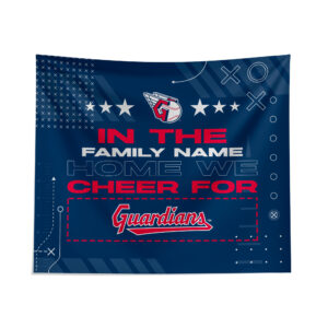 Pegasus Cleveland Guardians 51" x 60" We Cheer For Personalized Wall Tapestry