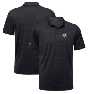 Men's Levelwear  Black Brooklyn Nets Detect Insignia Core Polo
