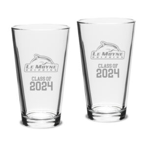 Le Moyne Dolphins Class of 2024 Two-Piece 16oz. Classic Pint Glass Set