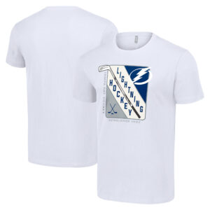 Men's Starter White Tampa Bay Lightning Shield Graphic T-Shirt
