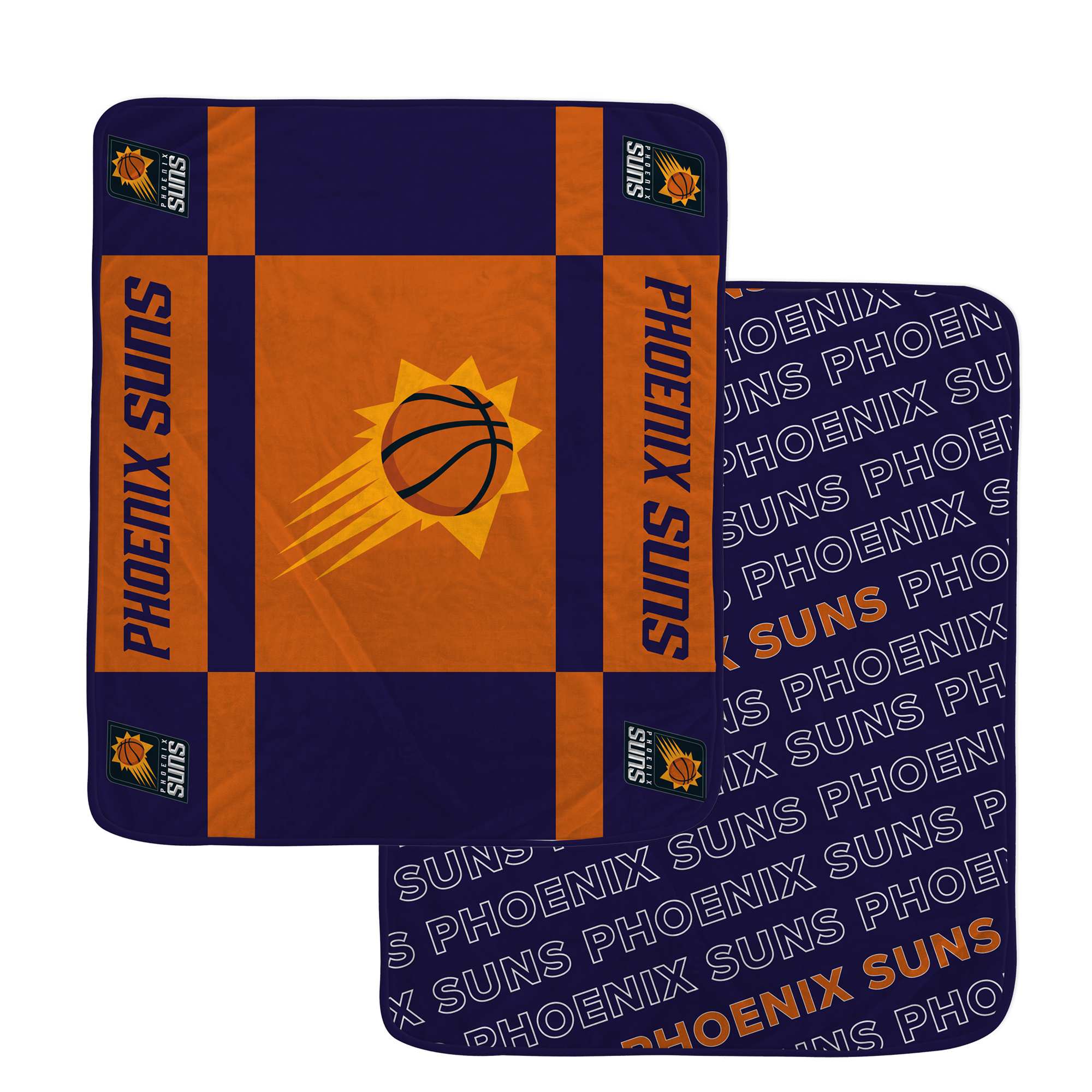 Pegasus Phoenix Suns 60” x 70” Reverse Block Wordmark Double-Sided Blanket