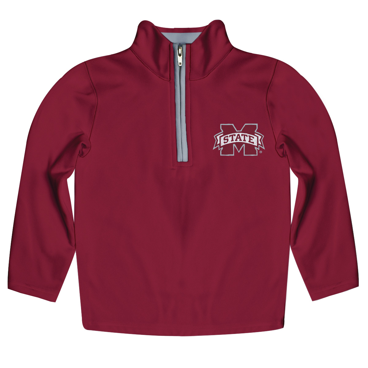 Youth Vive La Fete Maroon Mississippi State Bulldogs Impressions Artwork Quarter-Zip Jacket - Image 3