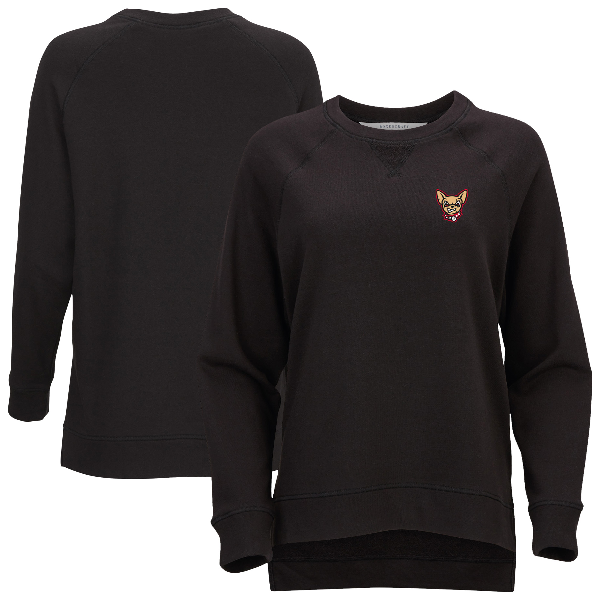 Women's Heather Charcoal El Paso Chihuahuas French Terry Harlow Pullover Sweatshirt