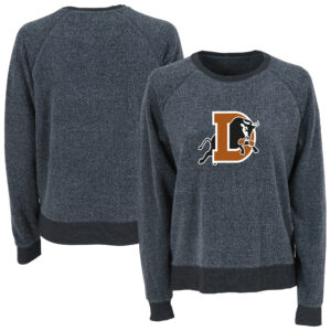 Women's Charcoal Durham Bulls Fleece Out Pullover Sweatshirt