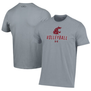Men's Under Armour Gray Washington State Cougars Volleyball Performance T-Shirt
