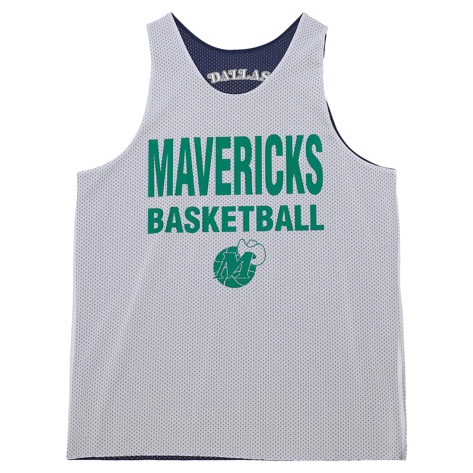Men's Mitchell & Ness Navy/White Dallas Mavericks Hardwood Classics Reversible Mesh Practice Jersey - Image 12