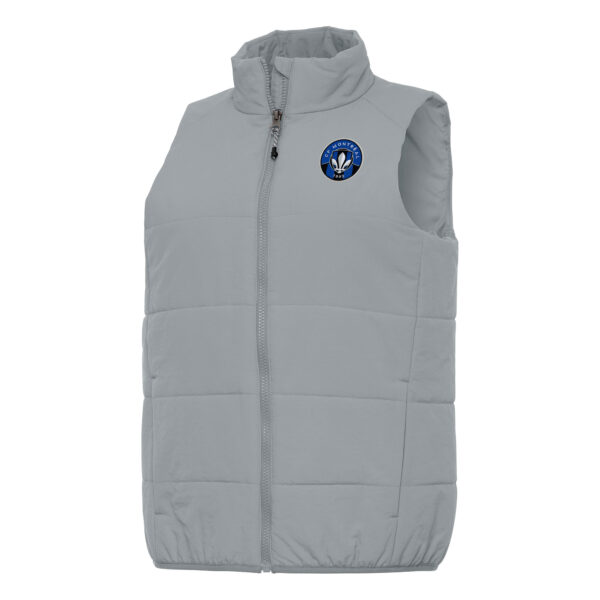 Women's Antigua Gray CF Montreal Experience Full-Zip Vest