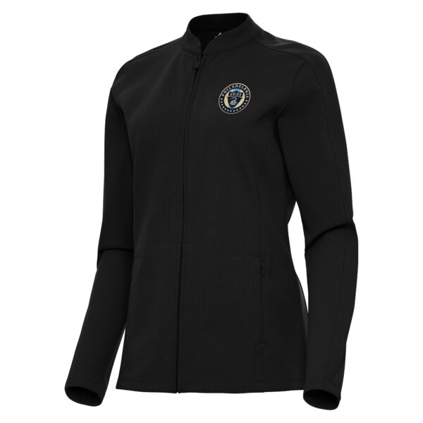 Women's Antigua Black Philadelphia Union Regard Full-Zip Jacket