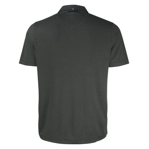 Men's Cutter & Buck Black Philadelphia Eagles Forge Eco Fine Line Stripe Polo - Image 7