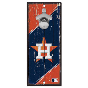 WinCraft Houston Astros 5" x 11" Bottle Opener Wood Sign
