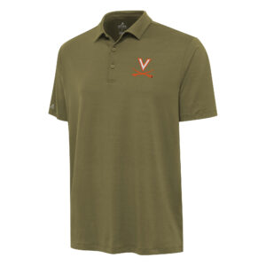 Men's Antigua Olive Virginia Cavaliers Reprocess Polo