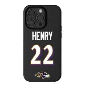 Keyscaper Derrick Henry Black Baltimore Ravens iPhone Magnetic Bump Case