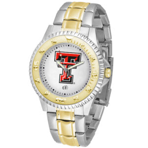 White Texas Tech Red Raiders Competitor Two-Tone Watch