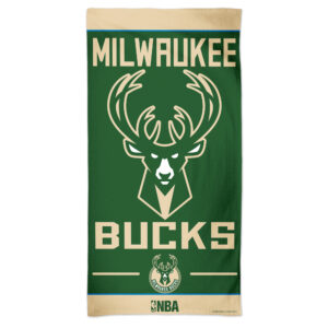 WinCraft Milwaukee Bucks 30" x 60" Fiber Beach Towel