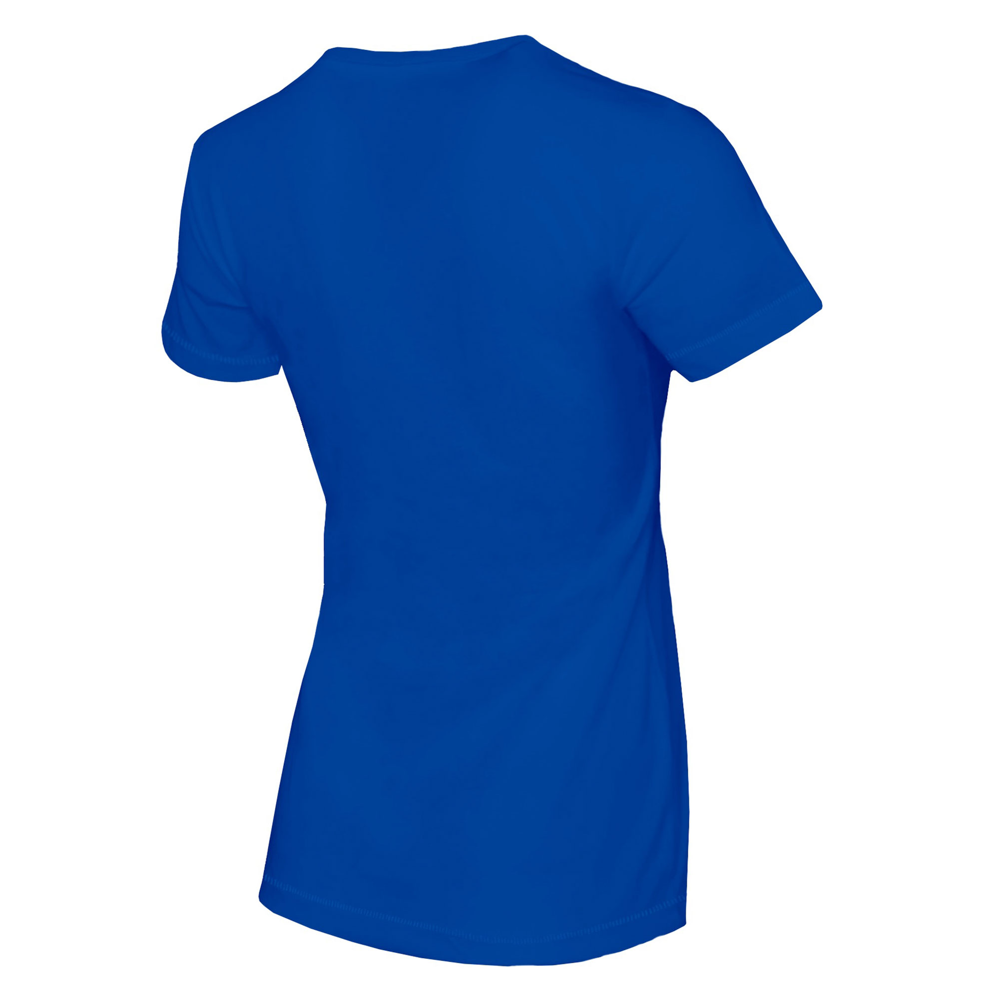 Women's Tiny Turnip Royal New York Mets Peace Love Baseball Fitted T-Shirt - Image 7
