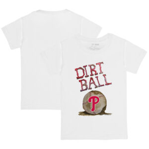 Infant Tiny Turnip White Philadelphia Phillies Dirt Ball T-Shirt