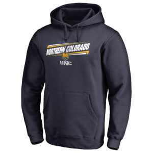 Men's Navy Northern Colorado Bears Double Bar Pullover Hoodie