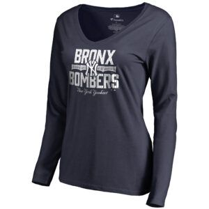 Women's Navy New York Yankees Hometown Collection The Bombers Long Sleeve T-Shirt