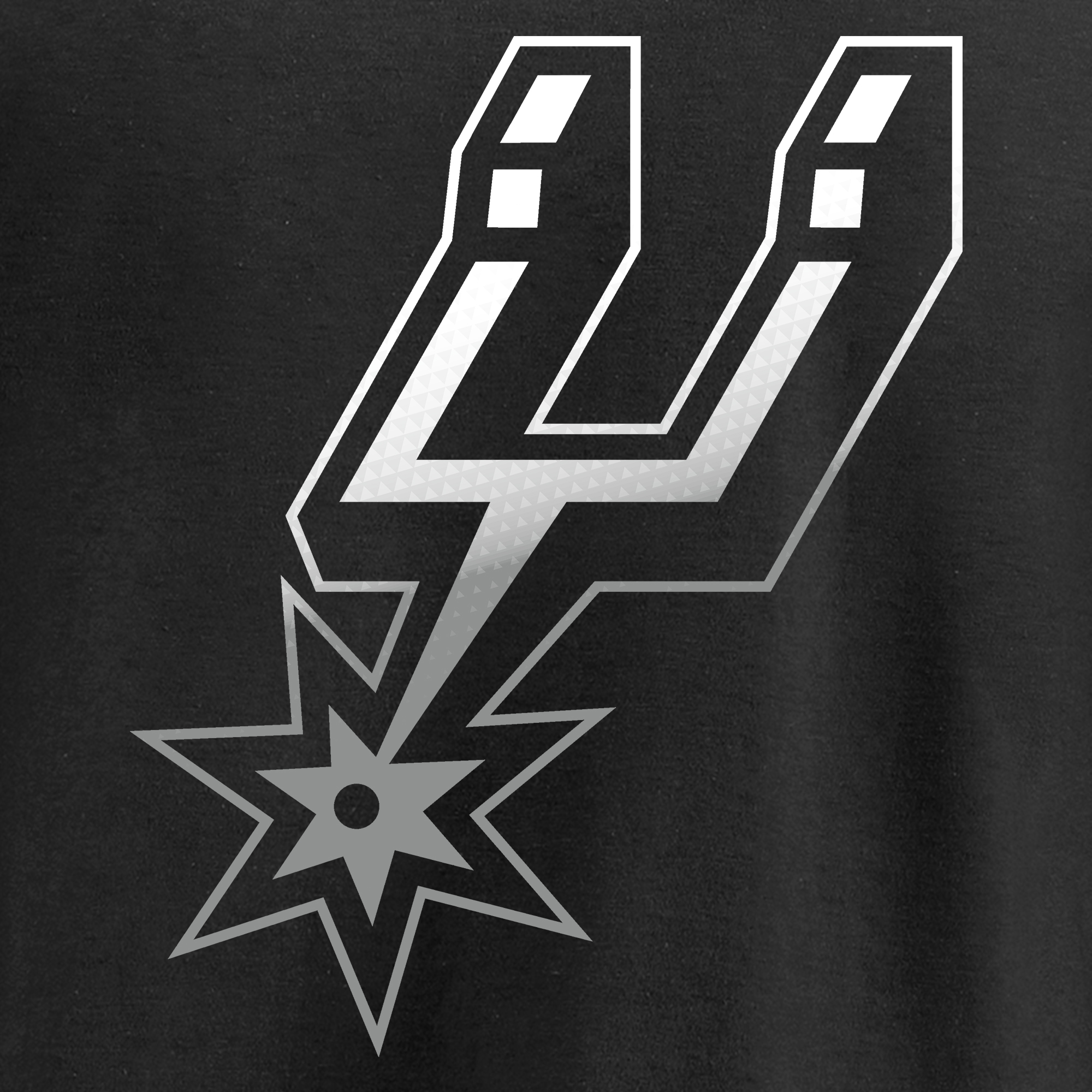 Men's Black San Antonio Spurs Gradient Logo T-Shirt - Image 12