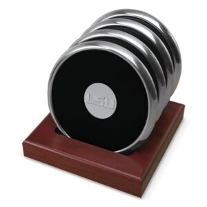 Silver LSU Tigers 4-Pack Coaster Set