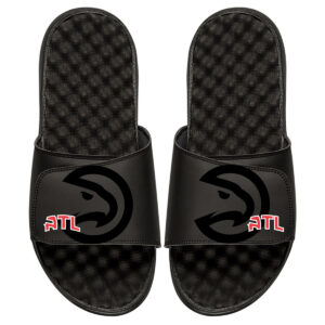 Youth ISlide Black Atlanta Hawks Tonal Pop Slide Sandals