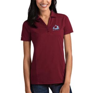 Women's Antigua Burgundy Colorado Avalanche Tribute Polo