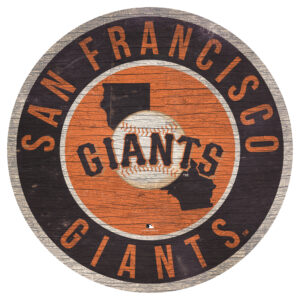 San Francisco Giants 12'' x 12'' State Circle Sign