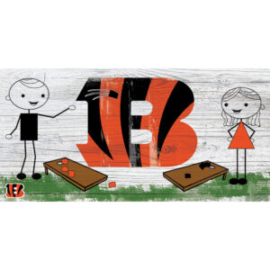 Cincinnati Bengals 6'' x 12'' Fansticks Cornhole Sign