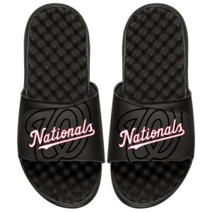 Washington Nationals ISlide Youth MLB Tonal Pop Slide Sandals - Black