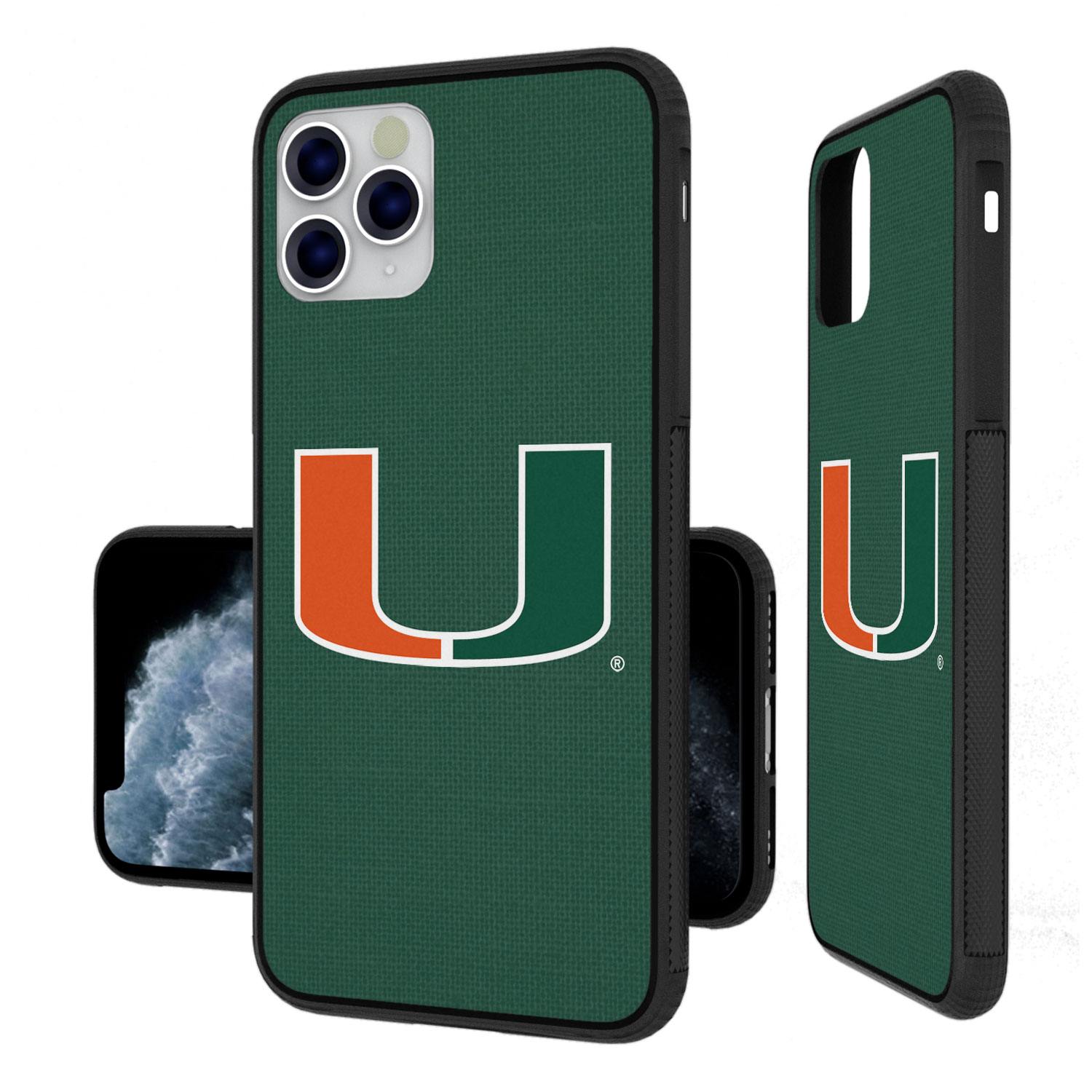 Miami Hurricanes iPhone Solid Design Bump Case - Image 2