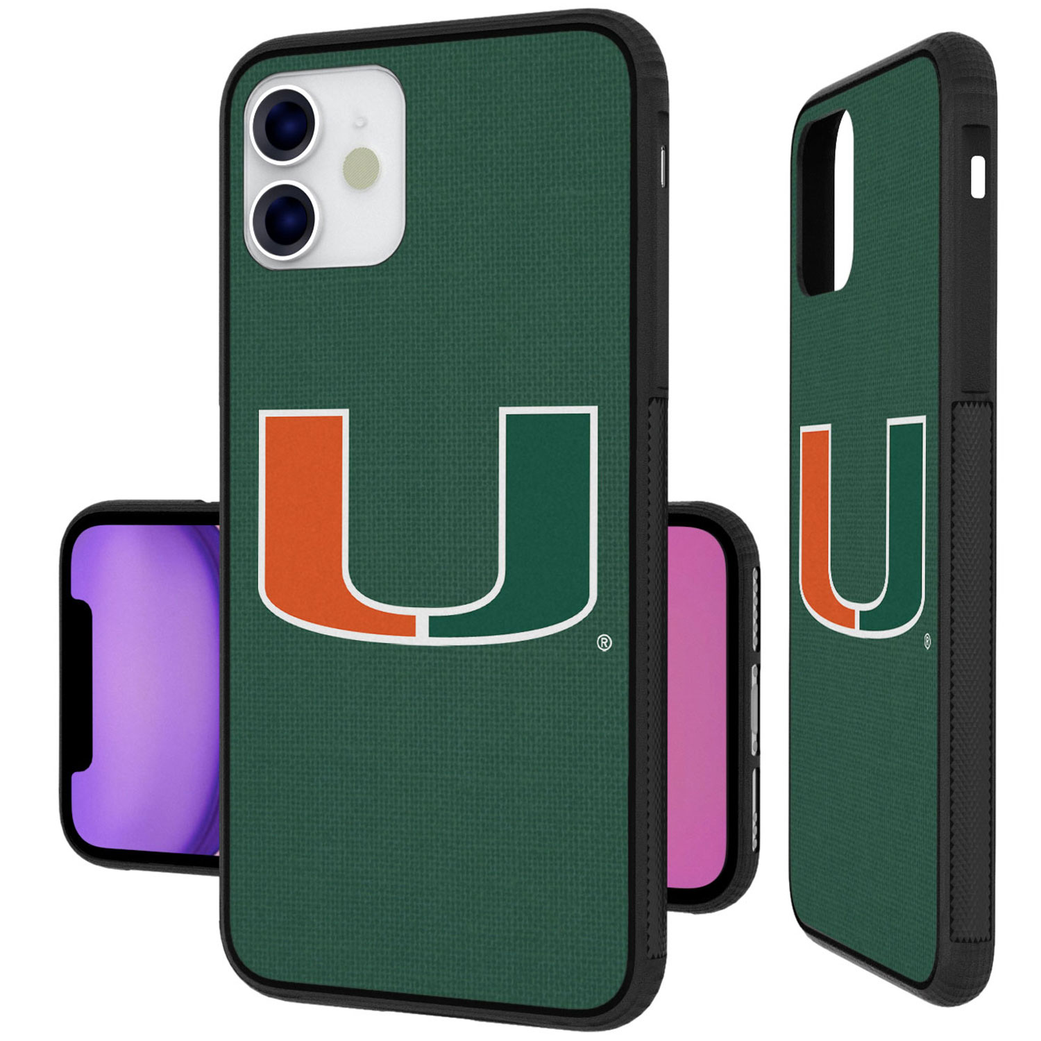 Miami Hurricanes iPhone Solid Design Bump Case - Image 11