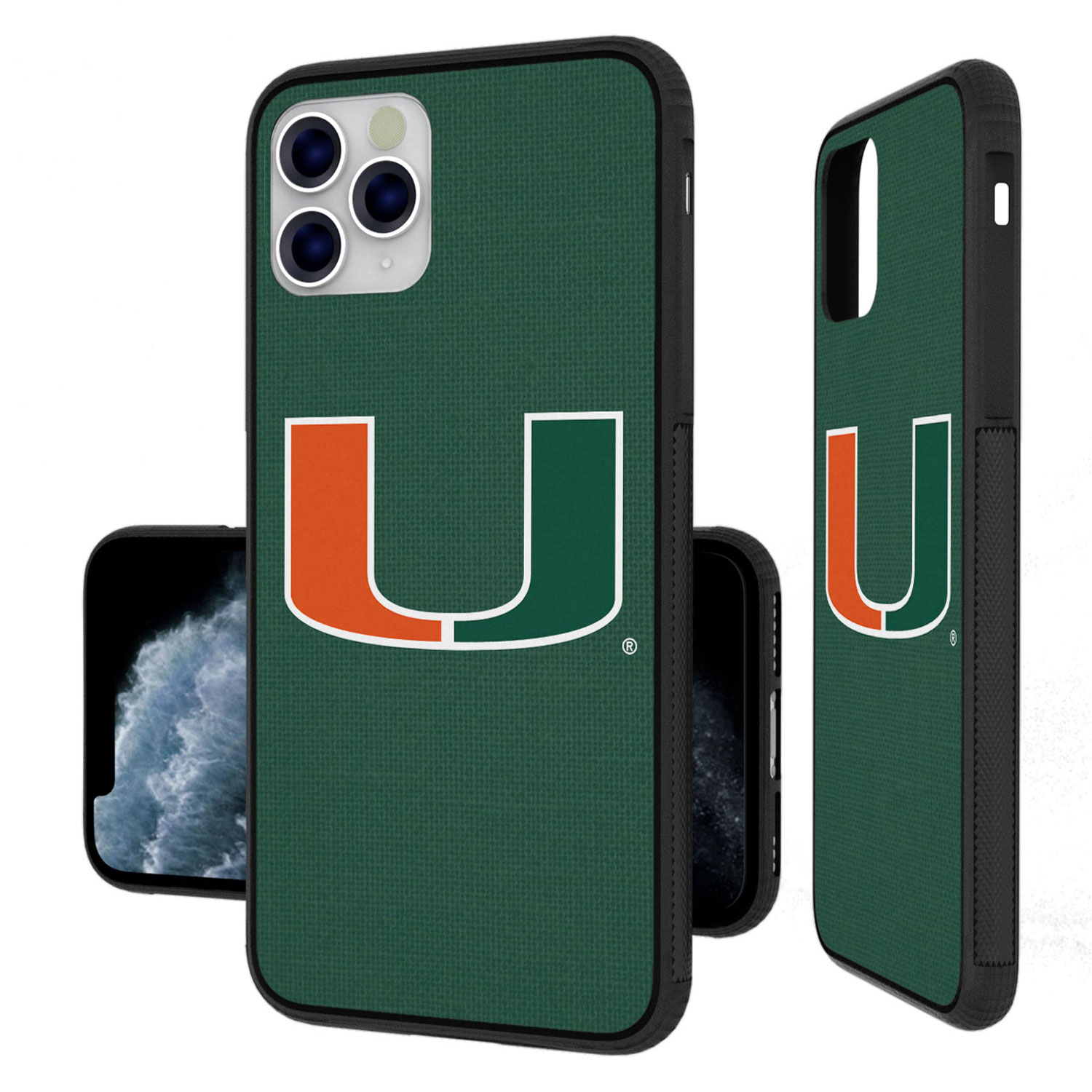 Miami Hurricanes iPhone Solid Design Bump Case - Image 12