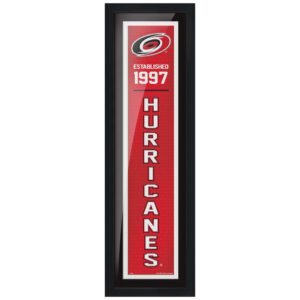 Carolina Hurricanes 6" x 22" Established Framed Artwork