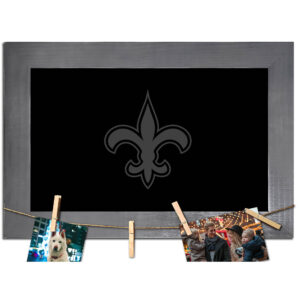 New Orleans Saints 11" x 19" Blank Chalkboard with Frame & Clothespins Sign