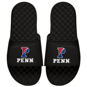 Youth ISlide Black Pennsylvania Quakers Athletic Logo Slide Sandals