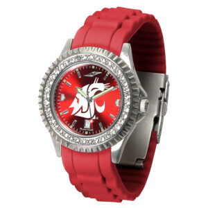 Women's Crimson Washington State Cougars New Sparkle Watch