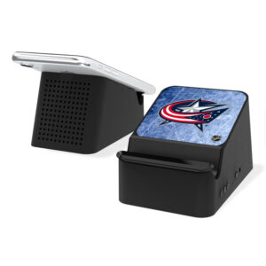 Columbus Blue Jackets Wireless Charging Station and Bluetooth Speaker