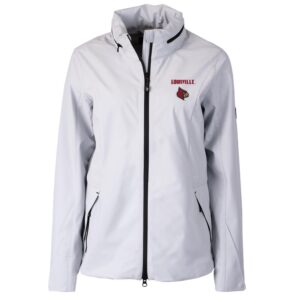 Women's Cutter & Buck White Louisville Cardinals Vapor Full-Zip Jacket