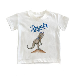 Infant Tiny Turnip White Kansas City Royals TT Rex T-Shirt