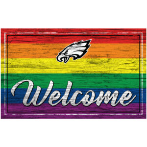Philadelphia Eagles 11'' x 19'' Welcome Pride Sign