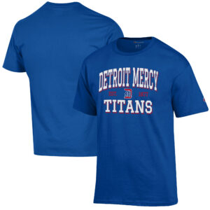 Men's Champion Blue Detroit Mercy Titans Est. Date Jersey T-Shirt