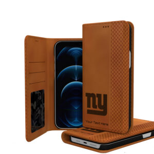 New York Giants Personalized Burn Design iPhone Folio Case