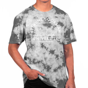 Men's Uscape Apparel Black Bethune-Cookman Wildcats Black Crystal Tie-Dye T-Shirt