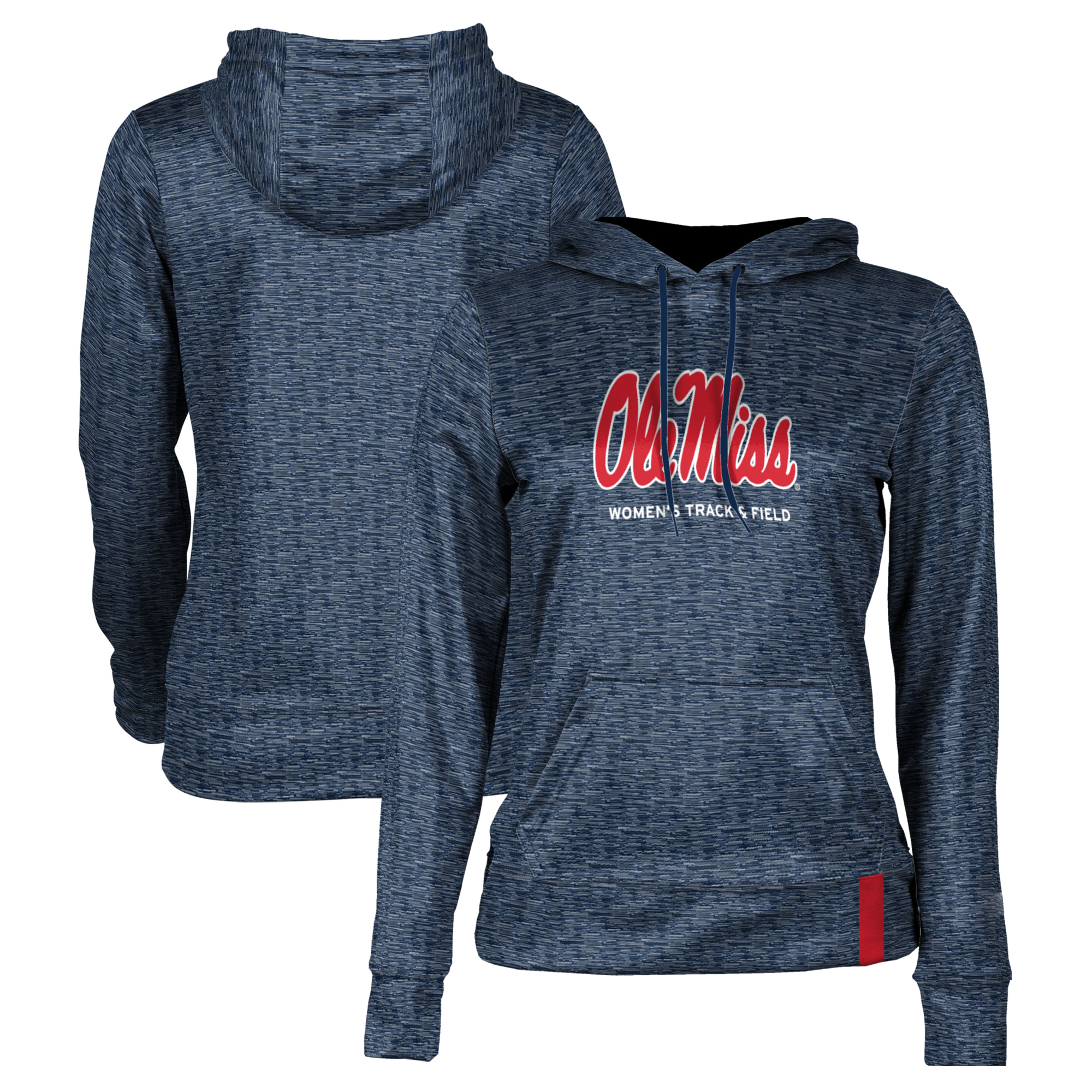 Women's Navy Ole Miss Rebels Women's Track & Field Pullover Hoodie - Image 5