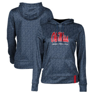 Women's Navy Ole Miss Rebels Women's Track & Field Pullover Hoodie