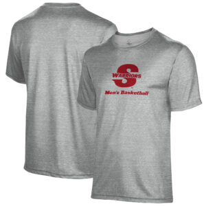 Men's Gray Cal State Stanislaus Warriors Basketball Name Drop T-Shirt