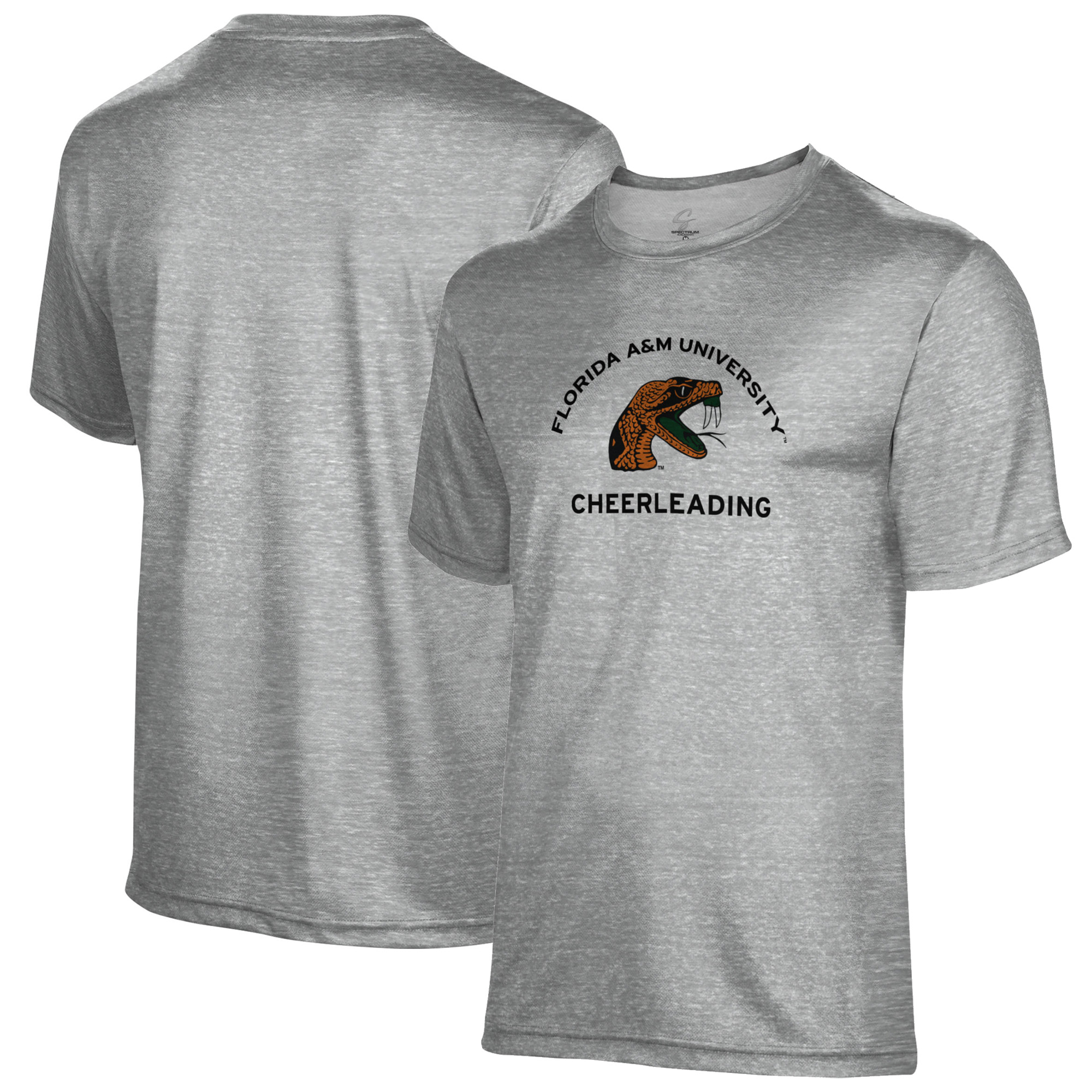 Men's Gray Florida A&M Rattlers Cheerleading Name Drop T-Shirt