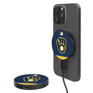 Milwaukee Brewers 10-Watt Stripe Design Wireless Magnetic Charger