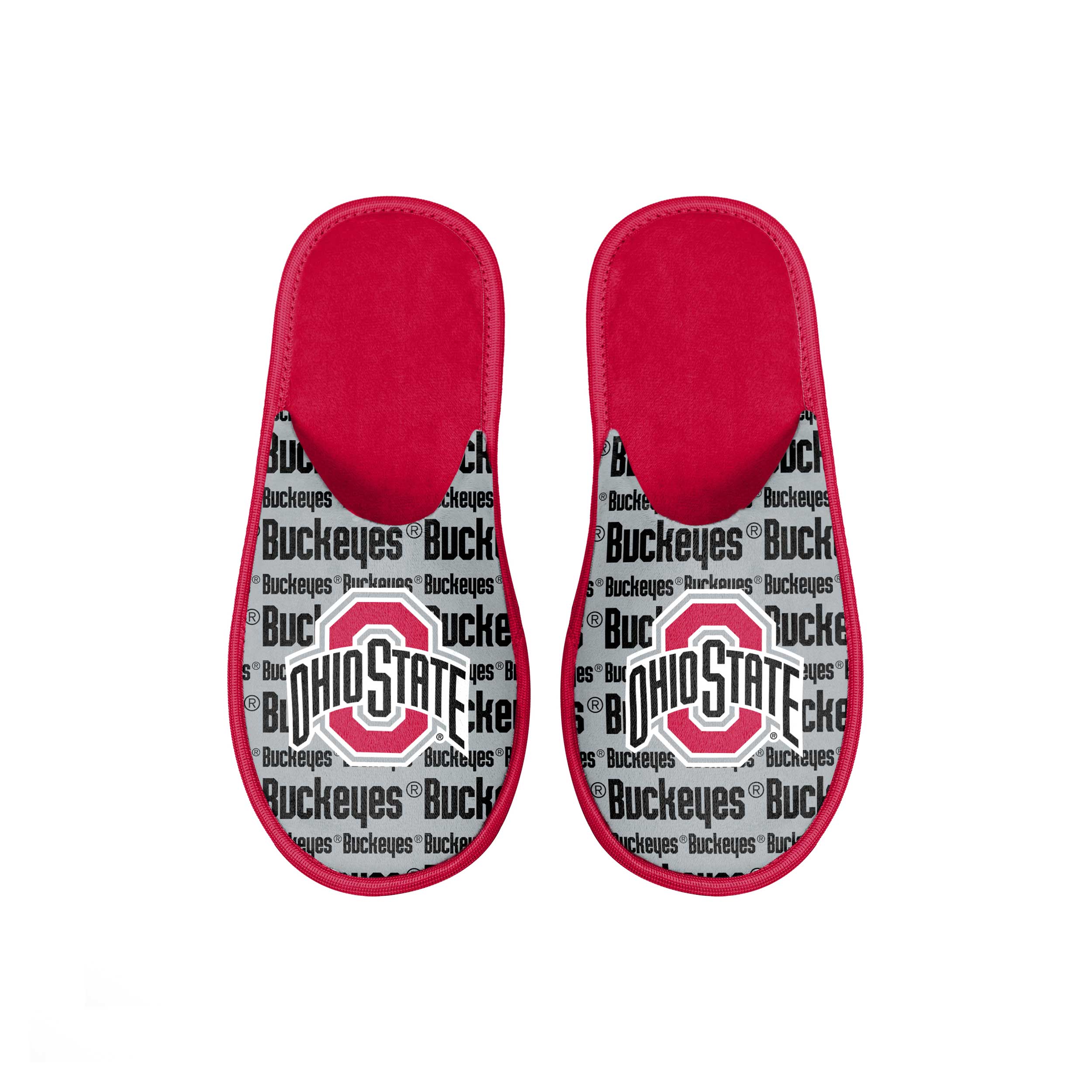 Youth FOCO Ohio State Buckeyes Scuff Wordmark Slide Slippers