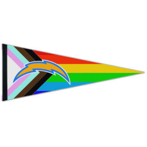 WinCraft Los Angeles Chargers 12'' x 30'' Pride Premium Pennant